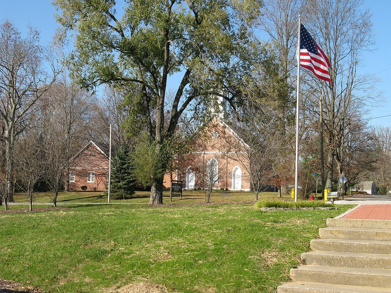 Hanover Presbyterian Church viewed from Fireman’s Park
