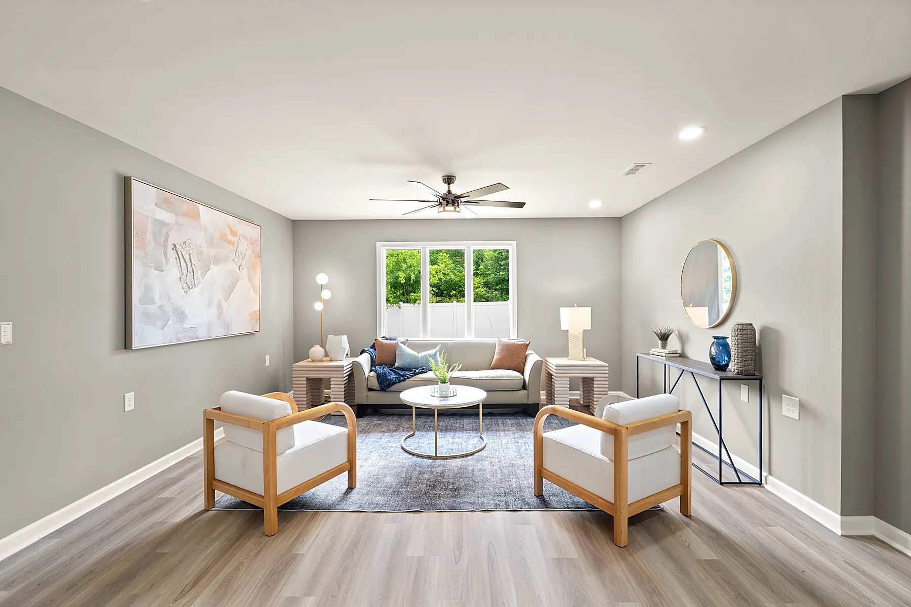 Second living area, or family room, at 1219 W Carla Ln