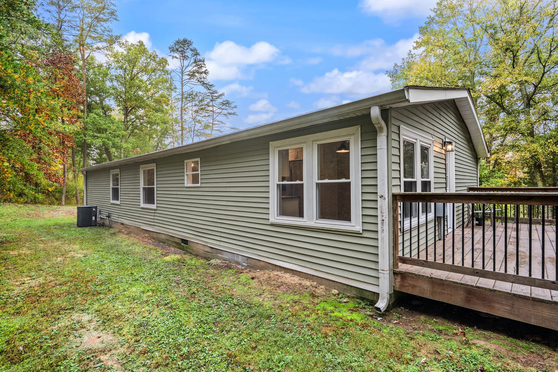 Side exterior and rear deck at 2206 Old State Road