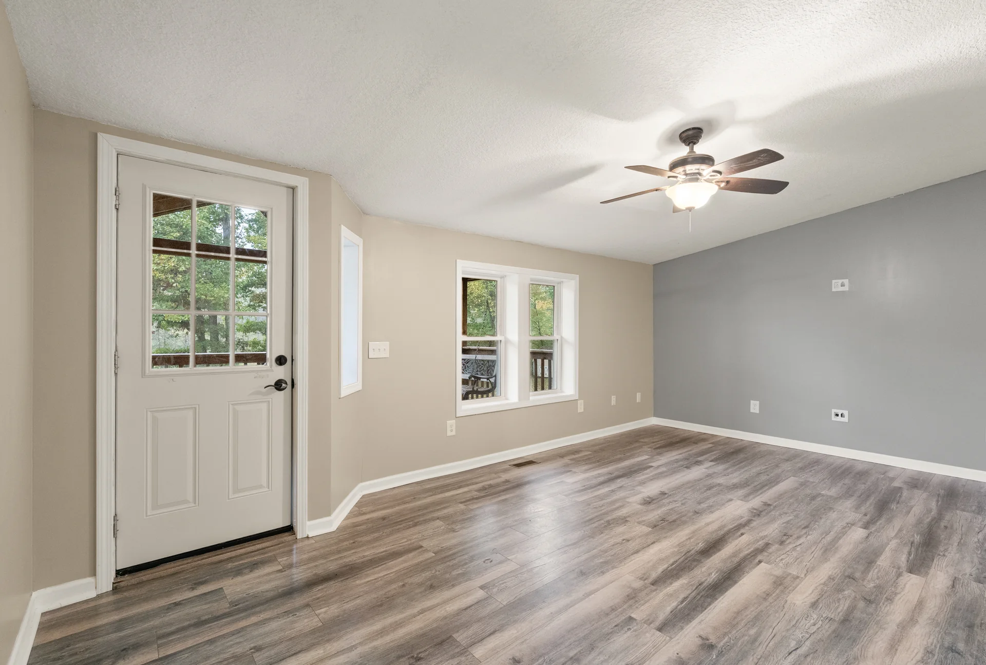 Living room and entry at 2206 Old State Road