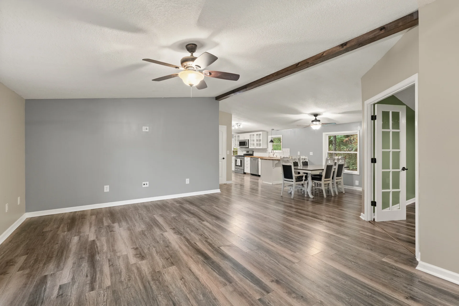 Open living and dining space at 2206 Old State Road