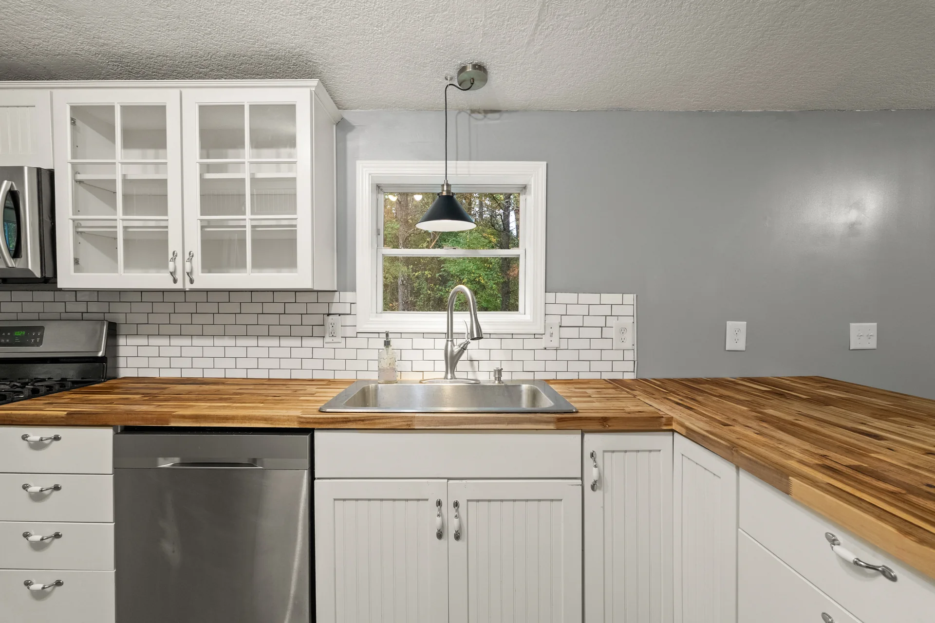 Kitchen sink and window at 2206 Old State Road