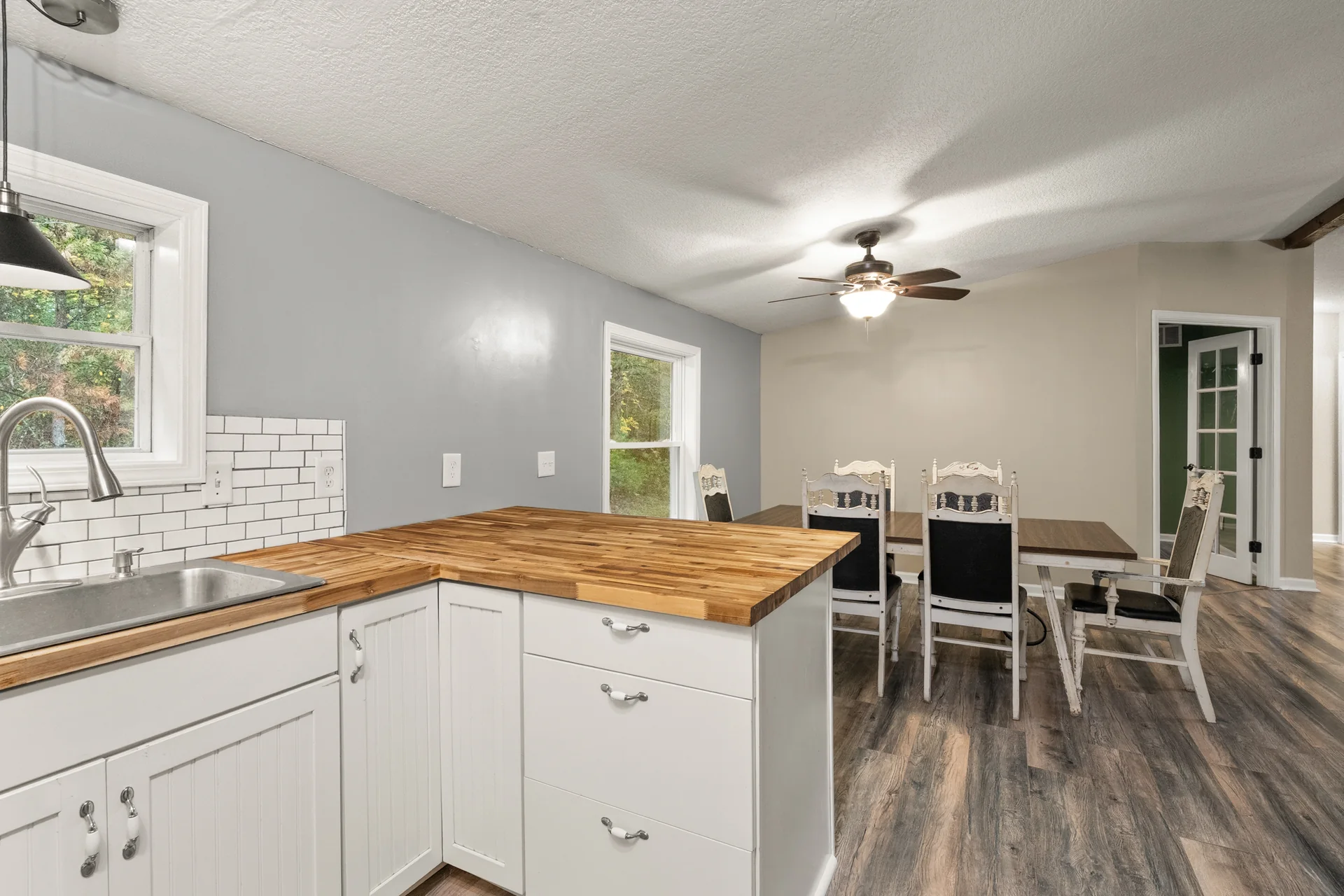 Kitchen counter and dining area at 2206 Old State Road