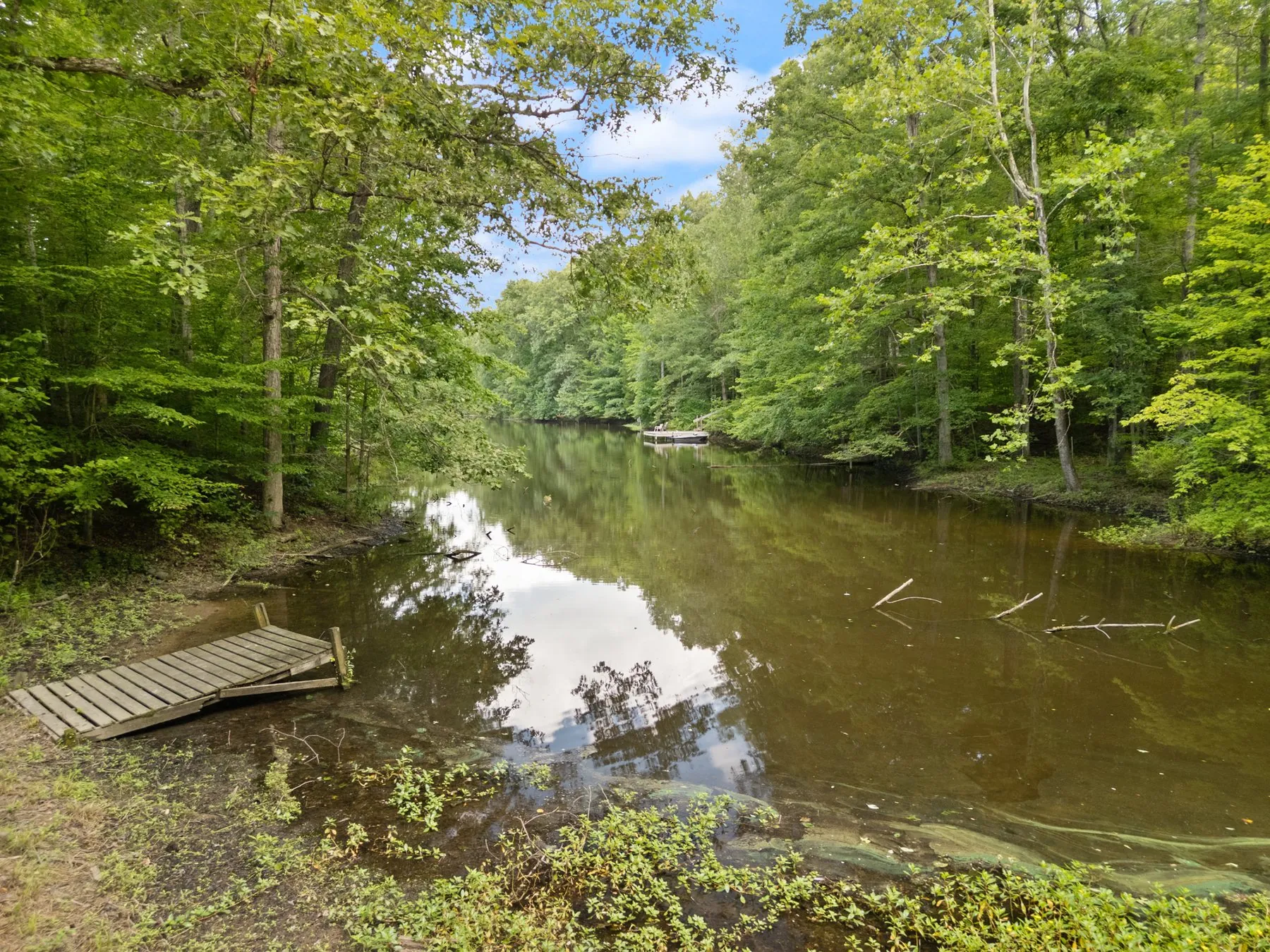 The lake, wide