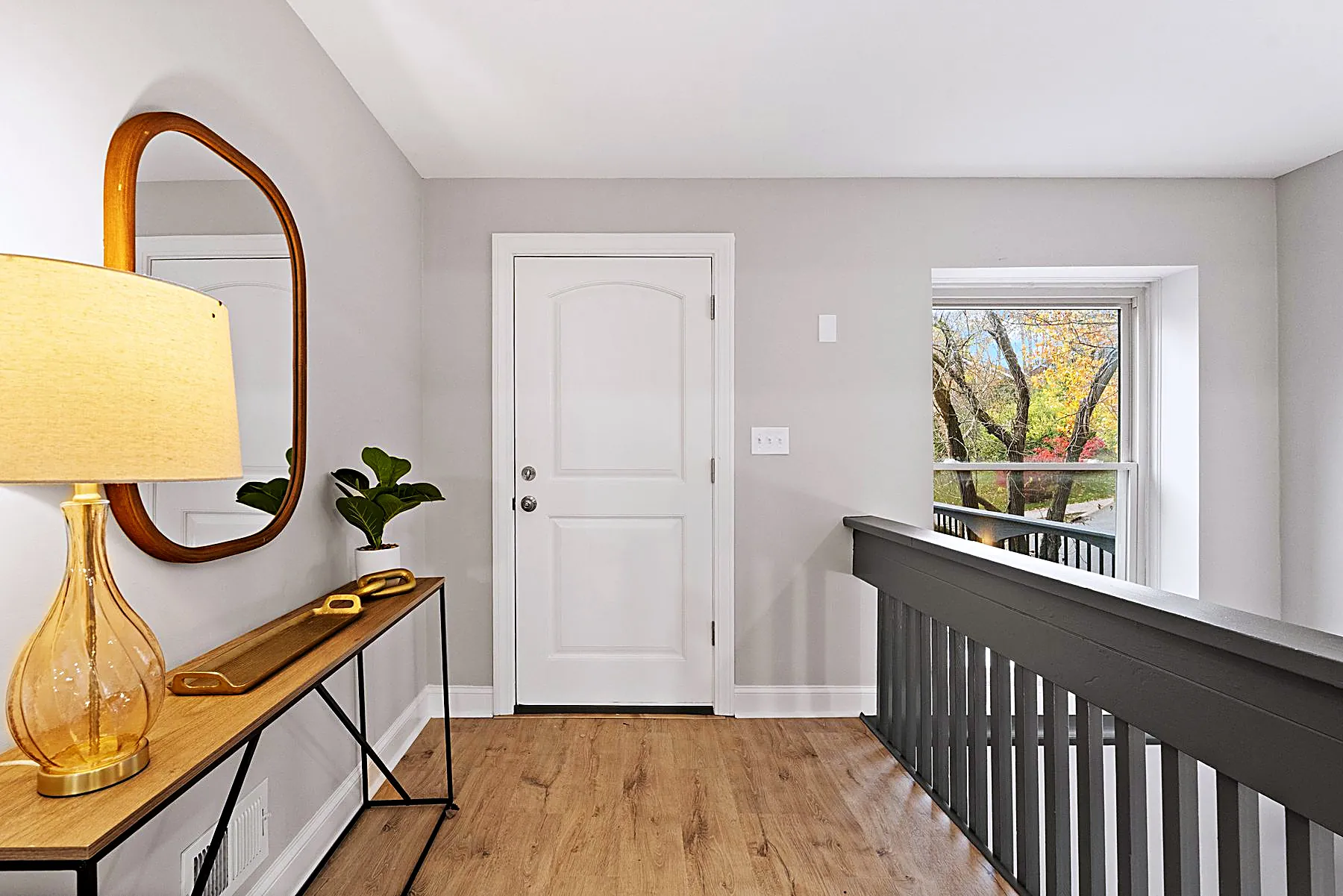 Entry foyer of the contemporary home
