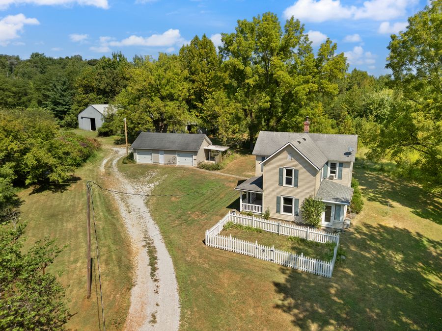 Home at the end of the lane at 15116 Wilson Switch Road, Borden, IN 47106.