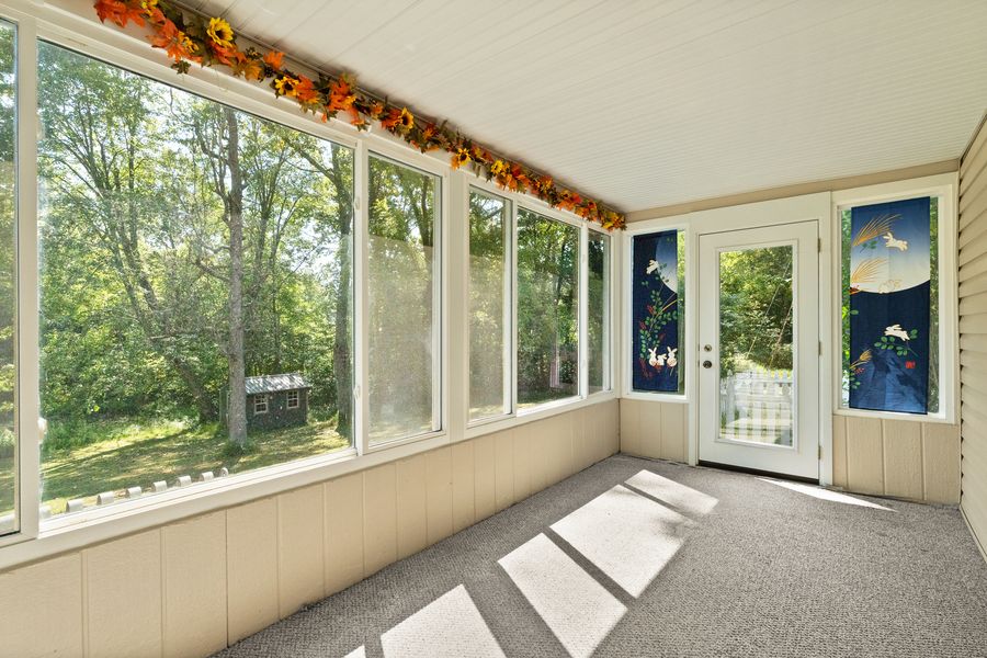 A sunroom with a view at 15116 Wilson Switch Road, Borden, IN 47106.